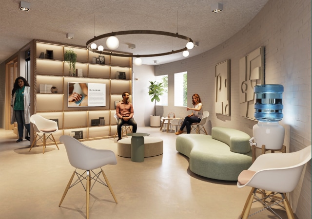 Patiënten en cliënten ontvangen we in een comfortabele wachtruimte